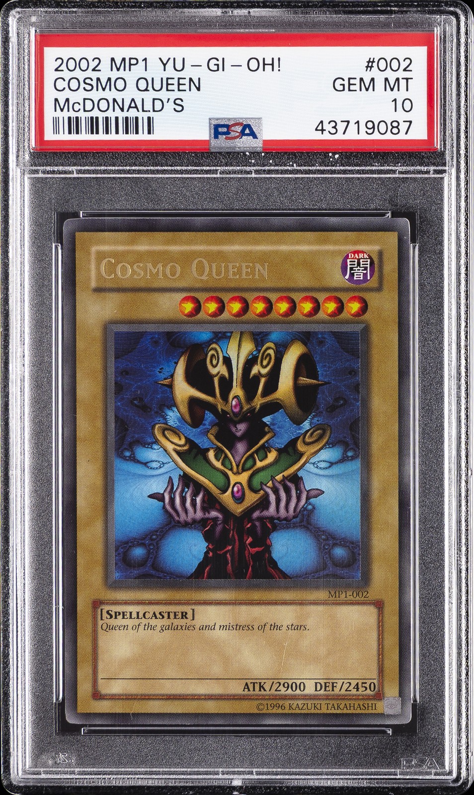 Cosmo Queen MP1-002 Mcdonald's Ultra Rare Yugioh PSA 10 *087