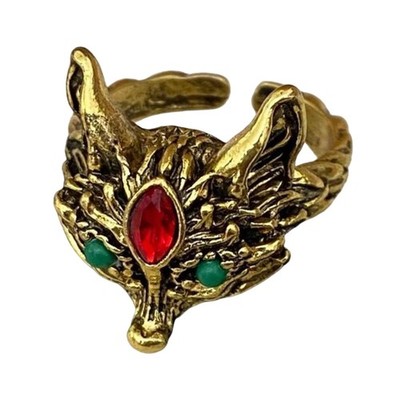 Chic Alloy Foxes Rings Open Rings Jewelry for Everyday Wear and Special Occasion