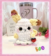 MADE 2 ORDER: HALLOWEEN GHOST PIKACHU w Tiny Pokeball Basket Crochet Plush Toy