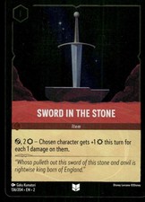 Sword in the Stone Foil 136 Lorcana Rise of the Floodborn NM