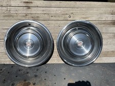1968 Cadillac Deville Fleetwood Hubcap Set Of 2 Oem 68 Wheel Cover
