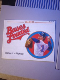 Used Nintendo NES "Bases Loaded 2" Second Season baseball game  1985 With Manual