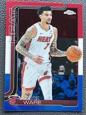 Kelel Ware 2025-26 Topps Chrome Refractor Red White Blue #129