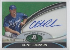 2011 Bowman Platinum Prospect Green Refractor 113/399 Clint Robinson Auto 3g7