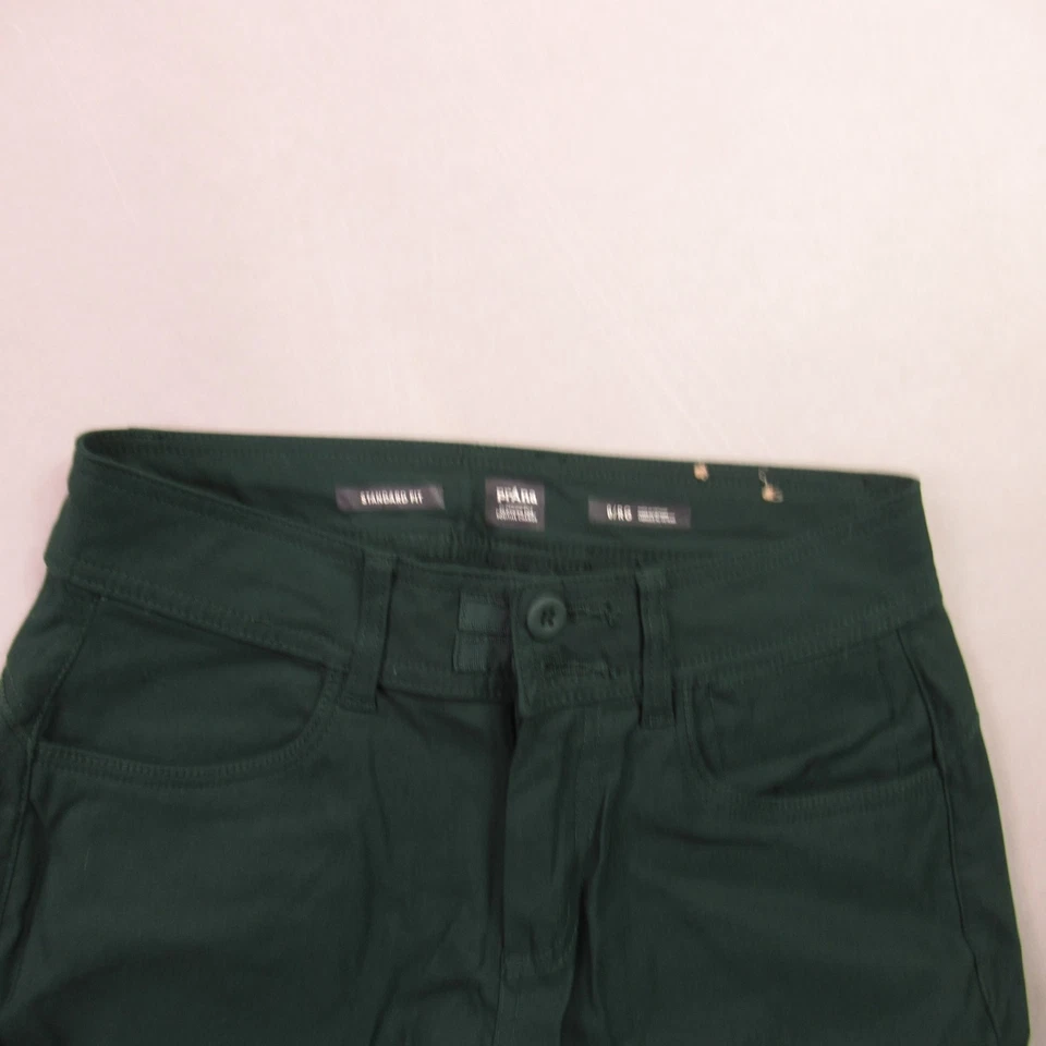 Prana Pants Womens 0 Cargo Pockets Straight Leg Casual Outdoors Green - Image 2 of 4
