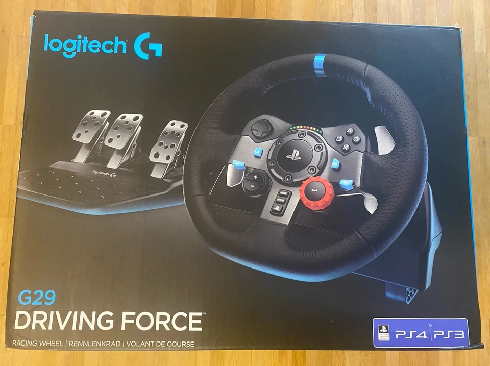 Logitech G29 Driving Force Rennlenkrad, Schwarz, Inkl. Pedale