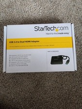StarTech.com USB 3.0 to Dual HDMI Adapter, part number USB32HD2. NIB