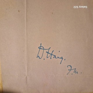 FIELD MARSHALL DOUGLAS HAIG ORIGINAL AUTOGRAPH.