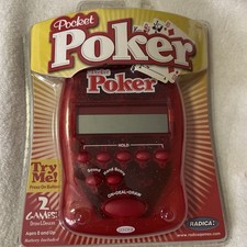 1997 RADICA POCKET POKER HANDHELD ELECTRONIC VIDEO GAME CLASSIC DRAW  DEUCES