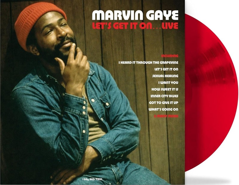 Marvin Gaye - Lets Get It On... Live LP 12" Red Colored Vinyl - Limited Edition