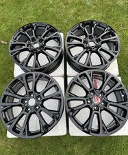 X4 Genuine Mini JCW Circuit Alloy Wheels 18 Inch 5x112 Gloss Black F56 F55 F57