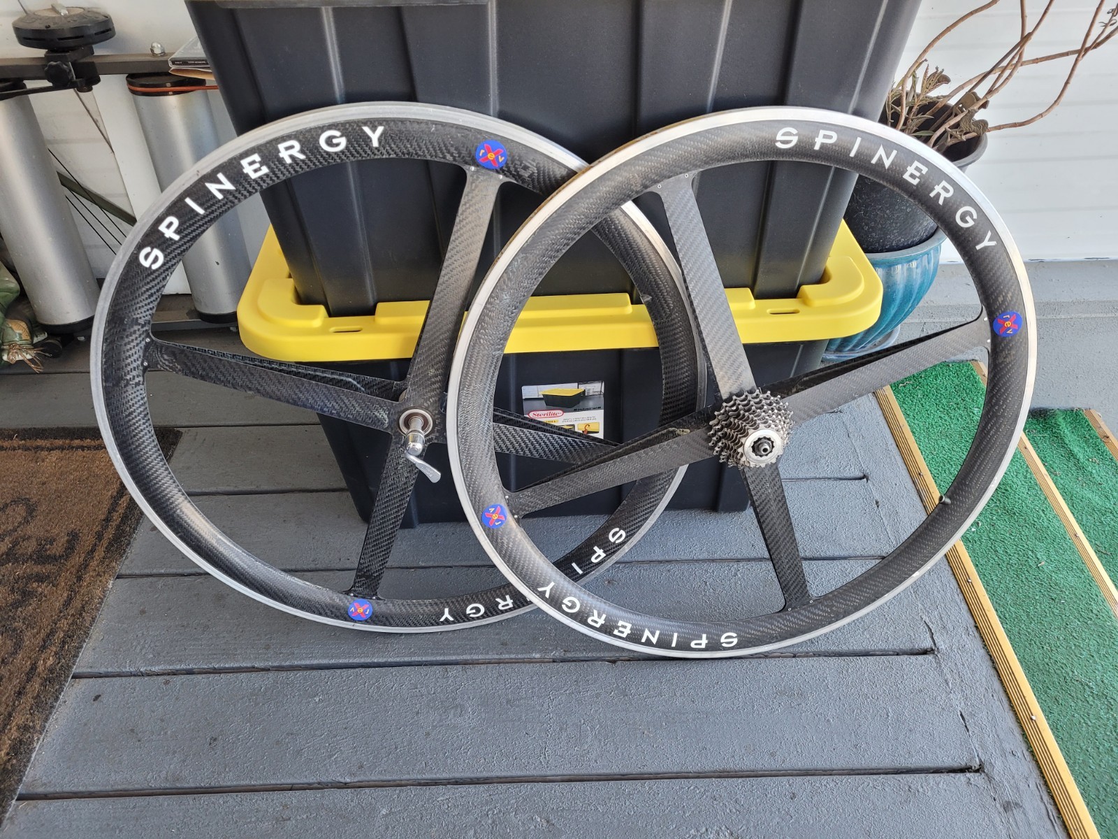 Spinergy Rev X Tubular Carbon Wheels 700c Dura Ace 12-23 9speed Cassette True