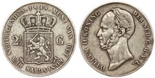 Netherlands - 2-1/2 Gulden 1848 - Willem II, Silver