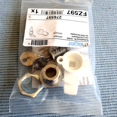 HAGER 277824 FZ597N Schließung Nr. 1242E mit Schlüsseln NEU!