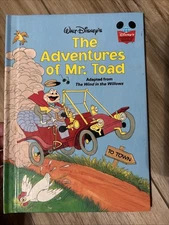Disney's Wonderful World of Reading The Adventures of Mr. Toad 1981 HC