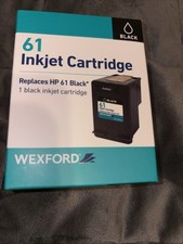 WEXFORD 61 Inkjet Cartridge, Replaces HP 61 Black - Ink Cartridge. 1X New