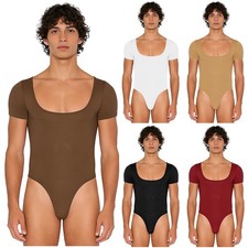 Mens Jumpsuit Party Bodysuit Rave Leotard Unitards Nightwear Outfit One Piece