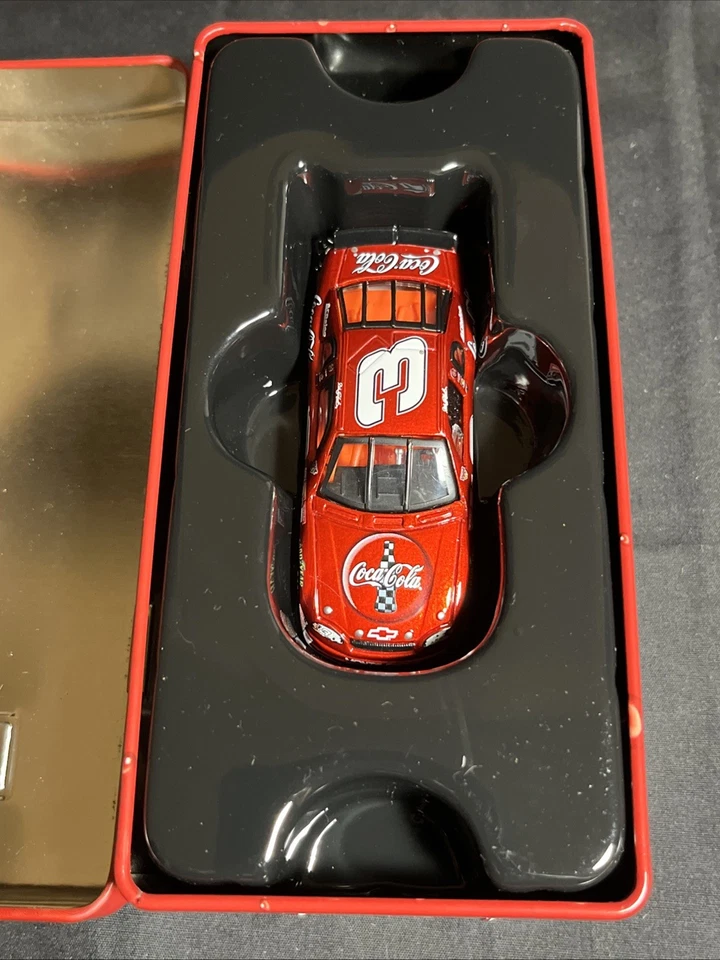 Máquina expendedora de estaño Dale Earnhardt #3 Coca-Cola 1998 con diecast Nascar 1/64 Foto 3 de 4