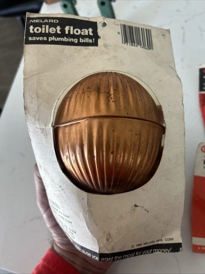 1970’s Antique Toilet Parts Tank Ball Toilet Float Flush all Guide New Old Stock - Image 4 of 4