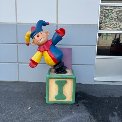 Toy Jack In The Box Over Sized Statue Christmas Holiday Theme