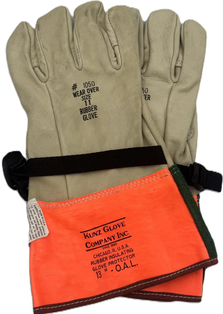 Kunz 1050 Glove Protectors Size 11 for Rubber Electrical Gloves 13" OAL USA