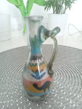 Vintage sand art in a bottle desert camel