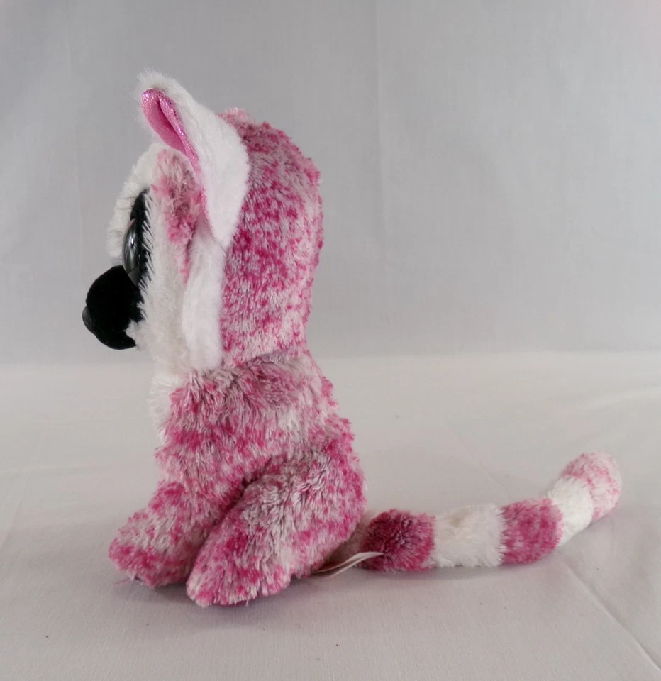 TY Silk Beanie Boo LeeAnn the Lemur 6" Stuffed Animal Plush Toy 2017 Soft Cute - Image 4 of 4