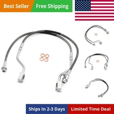 4-6" Front Stainless Brake Lines for 80-96 F-150/Bronco (89310S, 4-6") 89310S