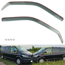2x Getönte transparente Regenabweiser Windabweiser für VW T5 T6 T6.1 2-Tür 03-24