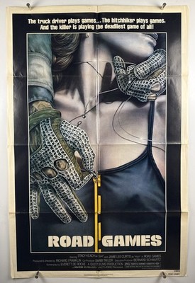 ROAD GAMES Movie Poster (VeryGood) One Sheet 1981 Serial Killer Horror 28834