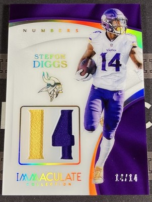2017 Immaculate Stefon Diggs Numbers Patch /14