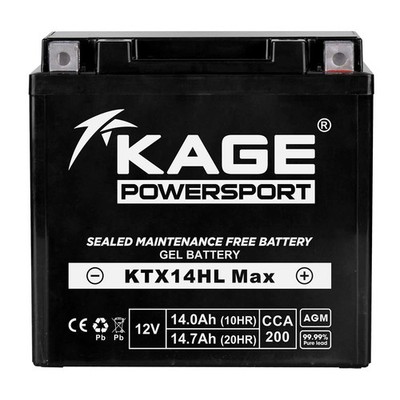 Batterie GEL KAGE YTX14L-BS für Buell CR R 1125 Harley-Davidson XL Sportster XR 
