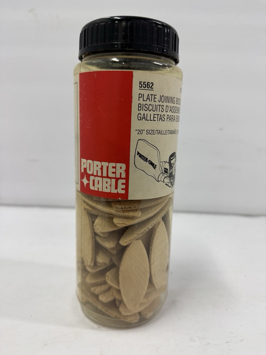 PORTER-CABLE Plate Joining Biscuits, Size 20 (24x58mm), 100-Pack PORTER-CABLE Plate Joining Biscuits, Size 20 (24x58mm), 100-Pack