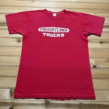 Vintage 70s Freightliner Trucks Commercial Vehicles Graphic Promo T-Shirt Small