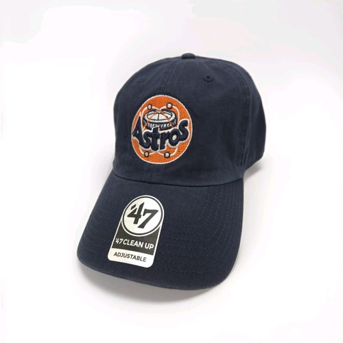 Houston Astros Throwback '47 Brand MLB Clean Up Strapback Adjustable Hat