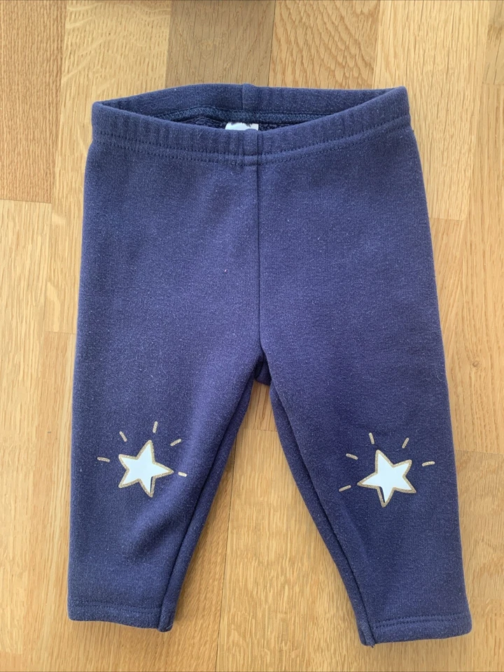 Set Shirt Hose Weihnachten Sterne 68 C&a Weiß Blau - Bild 4 von 4