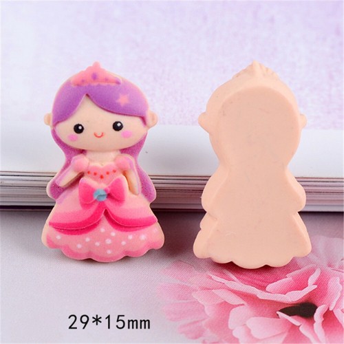20pcs Mixed Resin Cartoon Princess Flatback Cabochon Phone Case DIY Decor 2-3cm - Picture 9 of 9