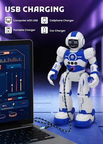 Robot Toys for Kids,Programmable Remote Control Smart Walking Dancing Robot T... - Picture 4 of 7