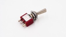 SDPT On-On(Off) 3 pin Mini Toggle Switch 250V 3A,125V 5A flat paddle Guitar DIY