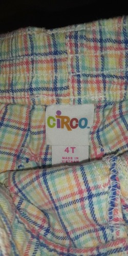 Little Girls Size 4 Plaid Multicolor Shorts - Picture 3 of 3
