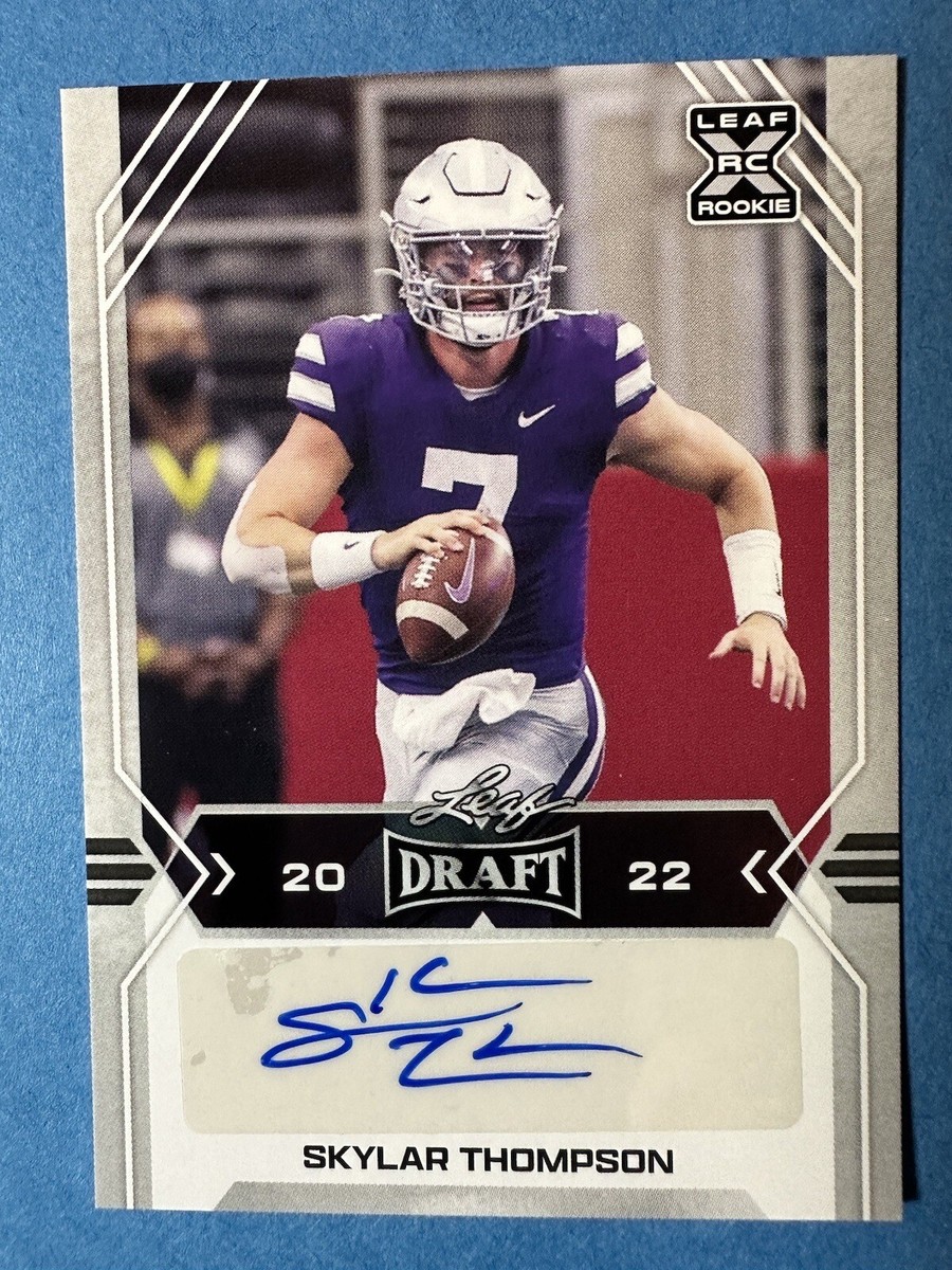 Skylar Thompson 2022 Leaf Draft Auto Autograph Rookie RC