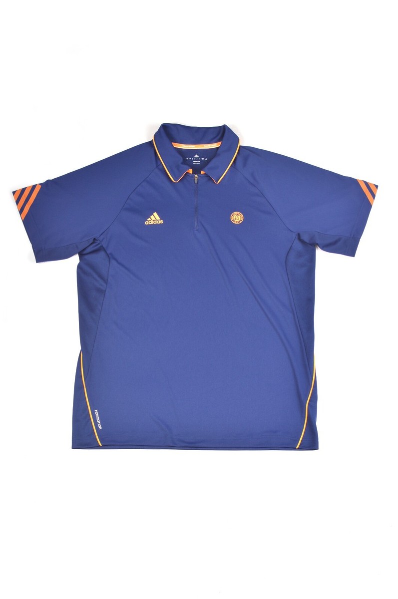 Adidas Mens Jo Wilfried Tsonga RG Rolland Garros Tennis Polo Shirt