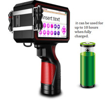 Handheld Inkjet Printer Large Touch Screen Coding Barcode Printing Machine