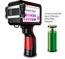 Handheld Inkjet Printer Large Touch Screen Coding Barcode Printing Machine