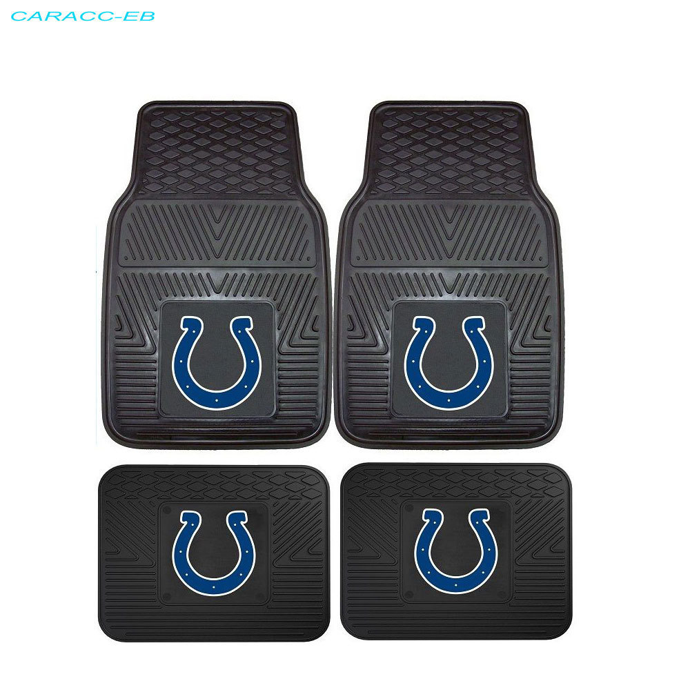 NEW 4pcs NFL Indianapolis Colts Car Truck Front Back 3D Rubber Floor