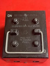 GENERAL ELECTRIC NEC FUSE HOLDER 30 AMP 250V AC/DC 2P Pull Out, NO Fuses