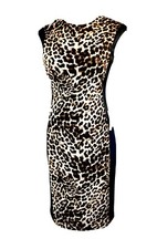 Vince Camuto Leopard Stretch Scuba Bodycon Dress. Size 4 Price $45