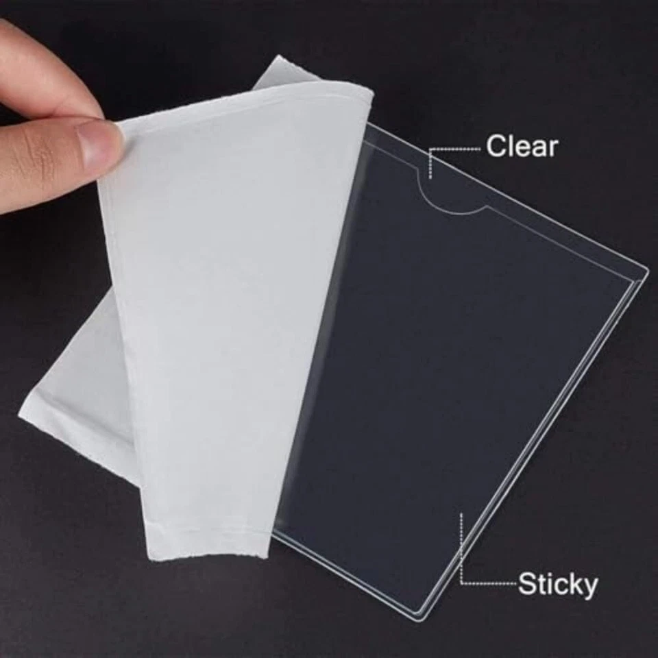 2x Plain Square Self Adhesive Parking Permit Holder to Fit All Cars Windscreens - Image 4 of 4