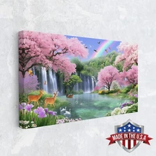 Blossoms of Eden Art Canvas Print for Home Decor, Wall Decor Art Print Poster