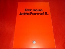VW Jetta I Formel E Prospekt Brochure Depliant Folleto von 1980